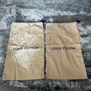 Louis Vuitton Beige Dust Bags